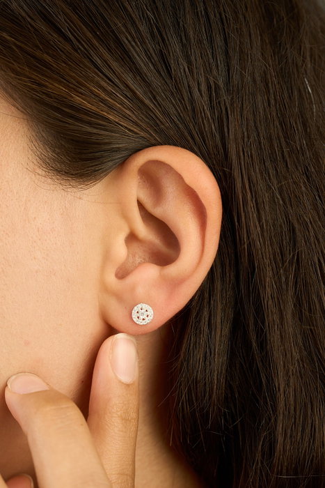 Heliophilia Silver Pendientes de Plata de Ley 925